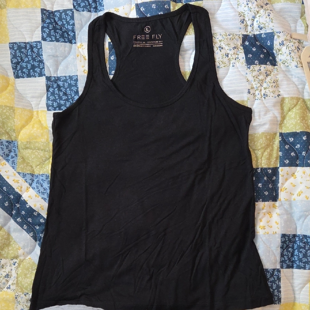 Free Fly Apparel Bamboo Black Tank Top